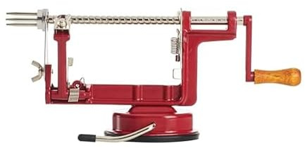 Back To Basics A505 Peel Away Apple Peeler (Casr Iron Suction Base), Red