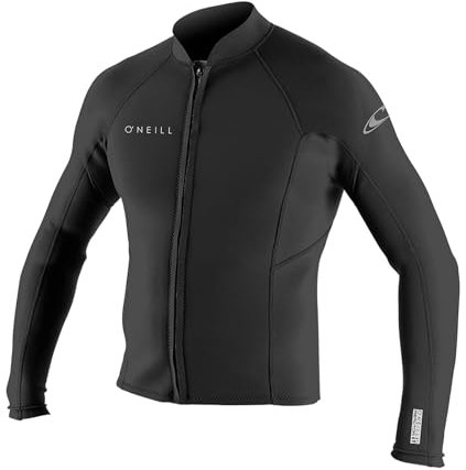 ONeill Reactor II Neoprenanzug mit Reißverschluss vorne, 2 mm, UV-Sonnenschutz und LSF-Eigenschaften, Größe XL, Schwarz