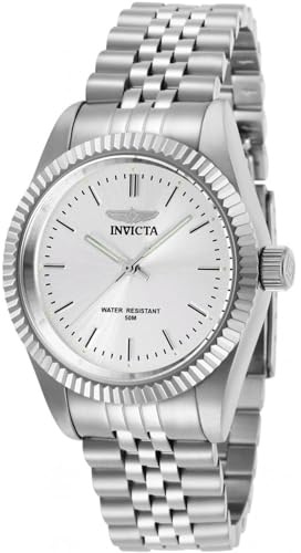 Invicta Specialty - Orologio da Donna in Acciaio Inossidabile con Movimento al Quarzo - 36 mm, Argento