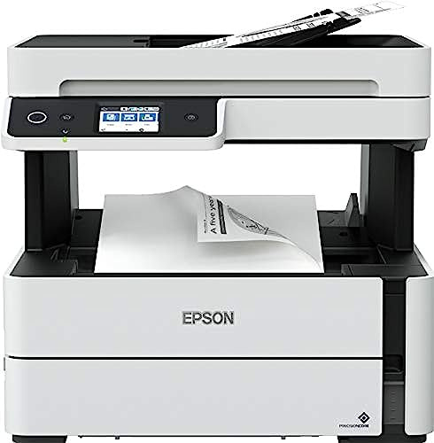 Epson EcoTank ET-M3180 Monochrom Tintenstrahldrucker, A4, 1200 x 2400 DPI, Schwarz/Grau, einheitsgröße
