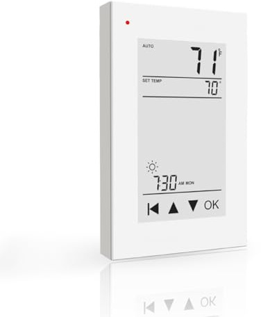 HEATIT ET-72 Digital Programmable Thermostat with Large LCD Display for Floor Heating Systems