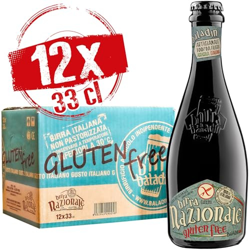 Baladin - Box Birra Nazionale Gluten free - Birra Artigianale 100% Italiana - Blonde Ale, Gluten Free, Non Pastorizzata, 6,5% vol. - 12 bottiglie x 33 cl