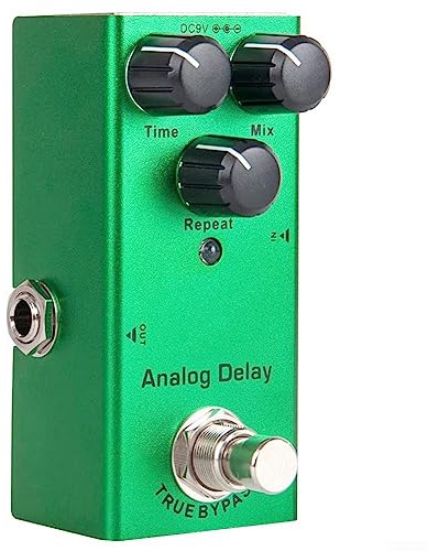 Pedal de efecto de guitarra portátil distorsión delay coro trémolo sobremarcha digital