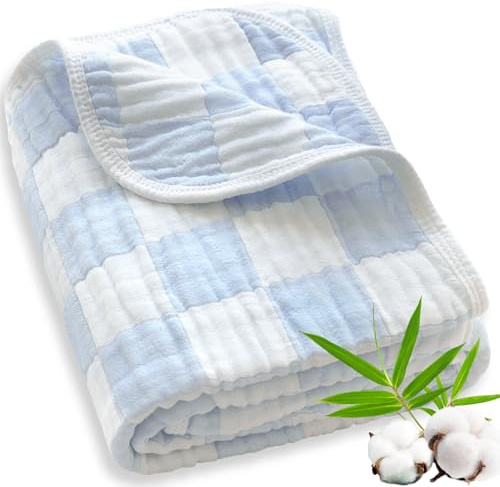 BEILIMU Muslin Baby Blanket for Unisex, 70% Cotton and 30% Rayon 43Inch