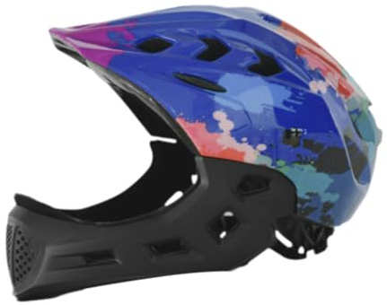 Zxpjkyu Casco da Bicicletta per Bambini, Casco da Corsa, Casco da Bicicletta Moderno per Bambini, Casco Sportivo per Skateboard E Arrampicata, Blu