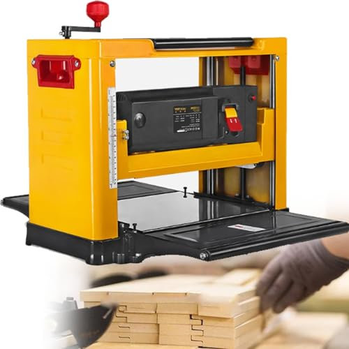 YANGYMM Raboteuse D'éTabli, Raboteuse éLectrique pour Le Travail du Bois, 8 000 TR/Min, 2 000 W, Multifonctionnelle, 13 Pouces, pour la Coupe du Bois