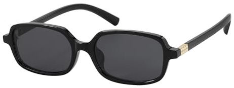 JOOX Lunettes de soleil rétro rectangulaires pour femmes et hommes, monture étroite des années 90 avec verres de protection UV400