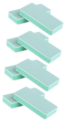 PACKOVE Bloques De Esmalte De Uñas 8 Piezas Doble Cara Pulidora Herramientas De Manicura Para Mujeres Accesorios Para Decoración De Uñas Color Verde Portátil