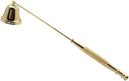 YLiiii Gold Metal Candle Snuffer Wick Snuffer with Long Handle Candlesnuffers Candle Sleeves Accessories