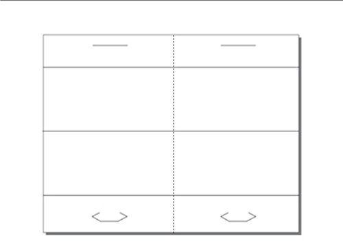 Print-Ready Tri-Fold Table Tent (2-3/4 x 5-1/2 Folded), 2-UP, Perforated for Separation on 8-1/2 x 11 White 67lb Vellum Paper - 250 Sheets (500 Table Tents)