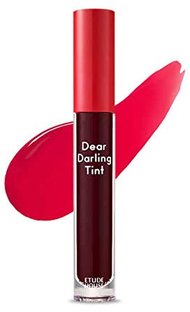 Etude House Dear Darling Water Gel Tint Plum Red #PK002 | Long-lasting Effect up with Fruity, Juicy, Moist, and Vivid coloring