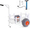 VEVOR Angelwagen Aluminium Transportwagen mit 2 PU-Rädern Transportkarre Angeln 1310x820x875mm Angelkarre 136kg Gewichtskapazität Angel Trolley Sackkarre Strandwagen Strandtrolley