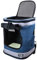 Domarex Jack Transport-Rucksack für Katze & Hund bis 12 kg - ergonomisch, belüftet - mit integrierter Leine - Seitentaschen - leicht zu reinigen - 32,5x30x43 cm - stabil & sicher - Marineblau