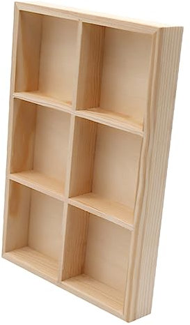 DIYEAH Watercolor Pen Storage Tray Wooden Crayon Holder Desk Organizer for Art Supplies Classroom Use Pencil Sorting Box Capacity