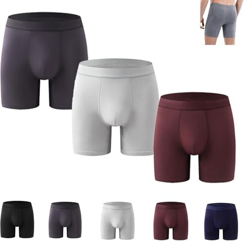 Orykas, Boxer da uomo ultra assorbenti per incontinenza, biancheria intima da uomo, comodi a prova di perdite, riutilizzabili (3 pezzi, A, S)
