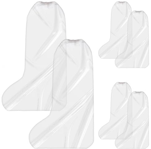 3 Pairs Waterproof Shoe Covers for Rain, Clear Disposable Boot Covers,15'X20' Plastic Shoe Cover for Men Women, Non-Slip Outdoor Waterproof Shoes Boot Protectors, for Rainy Conditions Muddy Road