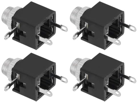 Haofy Adaptador de Conector de Audio para Montaje en Panel, 50 Uds., para Toma de Auriculares, Equipo Digital, PJ-301M