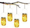 Solarlampe,SUNNOW 4 Stuck Solar Mason Jar Licht LED Solar Licht Einmachglas Laterne Solarleucht f¨¹r Au?en Garten Deko, Weihnachtsferien Einmachgl?ser Wasserdichte Garten H?ngeleuchten