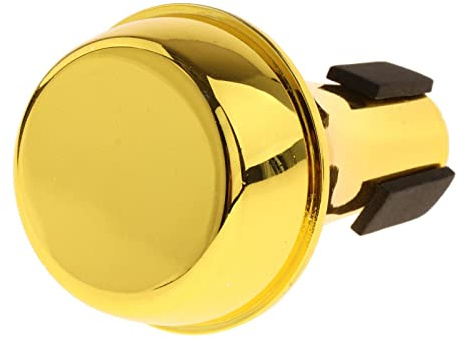 LOVIVER Accessoires d'instruments de musique trompette pratique muet trompette silencieux Installation facile trompette universelle muette silencieuse pour le, doré