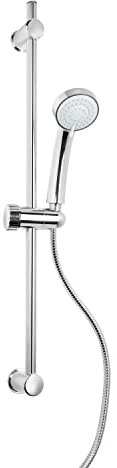 Barra Saliscendi Doccia Tondo Cromo in Acciaio Inox e ABS Mod. Procida