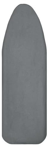 LUKDUNG Ironing Board Cover, Cotton Ironing Board Cover, Ironing Board Cover with Elastic for Steam Ironing Station, Suitable for Ironing Boards 133-138 cm x 40-45 cm, Grey