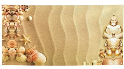 Beach Sea Shell Sand Background Banner Holiday Banners,Decorate Banner Decoration For Graduation Wedding Event