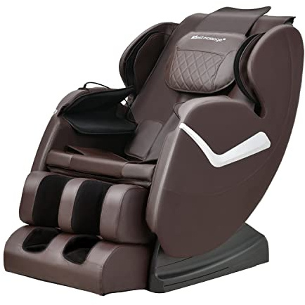 BestMassage Massage Chair Zero Gravity Full Body Electric Shiatsu Massage Chair Recliner with Foot Rollers Built-in Heat Therapy Air Massage System Stretch Vibrating for Home Office