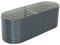 vidaXL Hochbeet Stahl Grau 240x80x81 cm Gemüsebeet Pflanzbeet Frühbeet Garten