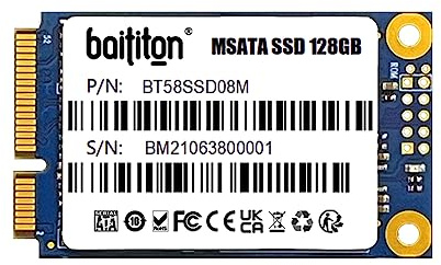 BAITITON 128GB MSATA III Disque Flash SSD 128 Go Interne Solid State Drive