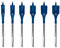 Bosch Professional 6x Set de brocas fresadoras planas Expert SelfCut Speed (para Madera blanda, Aglomerado, Ø 13-25 mm, accesorios Taladro de impacto rotativo)
