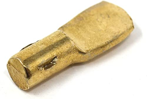 Design61 Uppsättning av 20 hyllbärare 5 mm golvstöd för hyllor stål mässing
