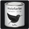 Berico Holzfarbe - Schwarz - 0,7 Kg - 4in1 Premium Holzlack inkl. Grundierung & Decklack - Für Innen und Außen - Robust & Wetterfest