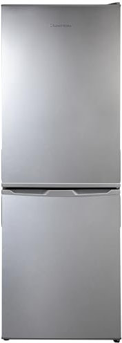 Russell Hobbs Fridge Freezer Low Frost Silver 60/40, 174 Total Capacity, Freestanding 50cm Wide 145cm High, Fast Freeze, Adjustable Thermostat, 2 Year Guarantee RH145FF501E1S