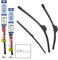 alca® Scheibenwischer Set mit Heckwischer passend für VW TRANSPORTER T5 (06.2003-11.2009) U-FLAT Flachbalkenwischer