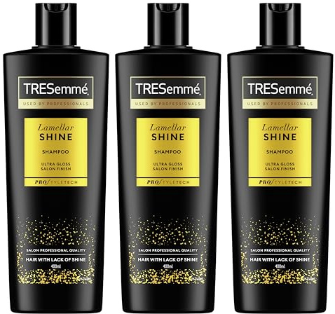 TRESemmé Schampo Lamellar Shine hårvårdsprodukt för en glansig salongsfinish med patenterad Lamellar-teknologi 400 ml 3