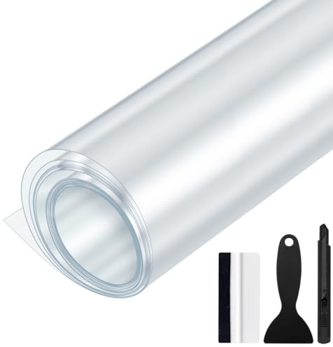 GRTHTATI 50 cm x 150 cm pellicola protettiva per vernice trasparente autoadesiva per auto, moto, bicicletta (trasparente, 50 cm x 150 cm)