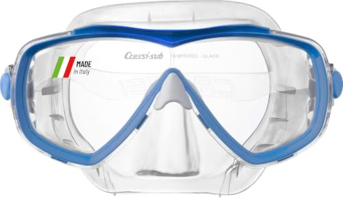 Cressi Estrella Mask - Masque Estrella, Transparent/Bleu, Taille Unique, Unisexe Adulte