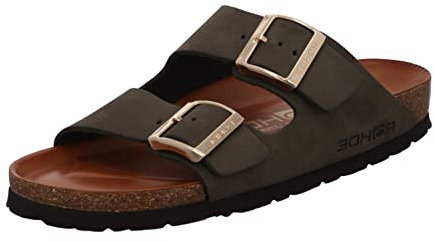 Rohde Damen, Frauen, Klassische Sandalen, Slipper,Pantoletten,Sommerschuhe,Hausschuhe,Kork-fußbett,Olive,36 EU / 3.5 UK