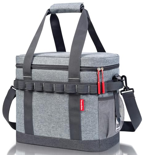 PeranoRidia Kylväska 20L, Hopfällbar Mjuk Kylväska, 12 Timmars Kylning, Lättvikts Kylbox, Isolerad Termoväska, Bärbar för Camping, Picknick, Strand, Arbete, Resor | Hållbart och vattentätt material