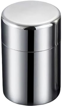 ZNTIHZ 2 st tekanna i rostfritt stål kaffe och med lufttäta dubbla lock lösa blad förvaringsbehållare köksmugg för köksförvaring och organisation (400 ml)