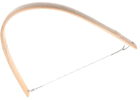 IWOWHERO Scie à Main Portative à Chantourner en Acier U Forme Arc 30 Cm pour Travail du Bois Manuel Précision, Outil de Découpe Résistante Vibration Réduite Usage Menuiserie Bricolage