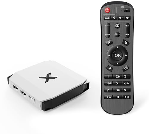Caja de TV Android 2026 4GB RAM 32GB ROM para TV Inteligente 4K Ultra HD Ethernet 100M HDMI USB 2.0 WiFi 6 Doble banda 2,4GHz 5,0GHz Bluetooth Diseño compacto