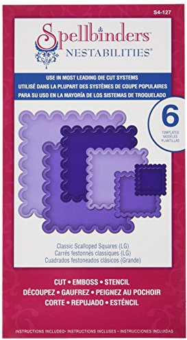 Spellbinders S4-127 Nestabilities Large Classic Scalloped Squares Die Template