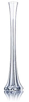 WGV Eiffel Tower Vase, Open 1, Height 20, (Multiple Sizes Choices) Clear Glass Floral Container with Sturdy Base, Flower Centerpiece for Wedding Event Home Decor, Arts Crafts, 1 Piece