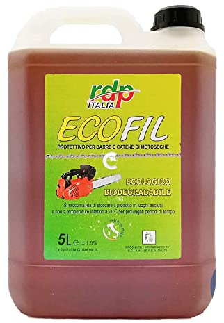 OLIO LUBRIFICANTE ECOLOGICO LT.5 PER CATENE E MOTOSEGHE BIODEGRADABILE