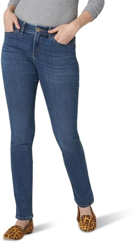 Lee Damen Flex Motion Regular Fit Straight Leg Jeans, Seattle, 48