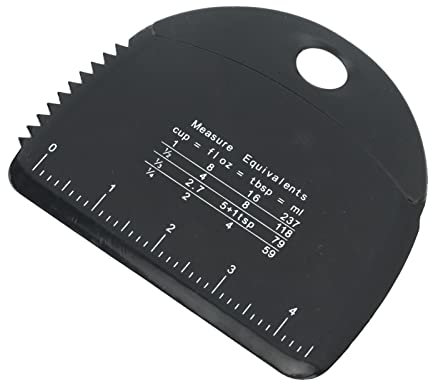 Dough Scraper Dough Cutter Bench Scraper Dough Pastry Scraper Dough Pastry Cutter Chopper Pastry Bread Separator Scale Knife Dough Scraper Food Safe Silicone Dough Cutter Bank (Black)