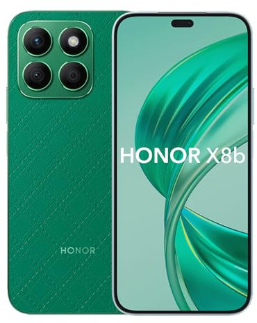 HONOR X8b Unlocked Smartphone 8+256GB, 108MP und 50MP Portrait Fotografie, 6.7 AMOLED Display, Snapdragon 680, 4500mAh Akku, Dual SIM, Grün
