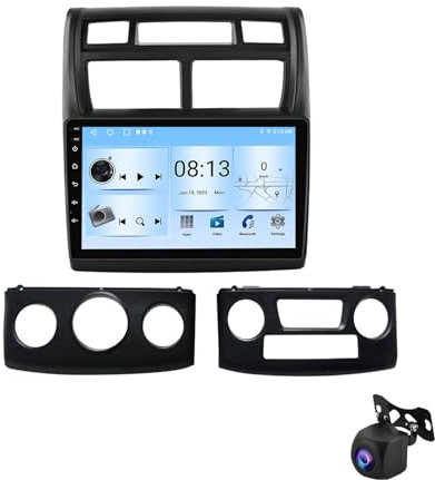 Android 13 Voiture Navigation Stéréo Lecteur Multimédia pour KIA Sportage 2007-2012 9 Pouces HD IPS Écran Tactile Radio avec WiFi Bluetooth Support Commande au Volant RDS(T 4G+WiFi 8Core 8G+128G)