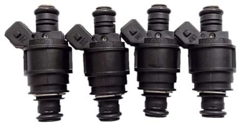 4 inyectores de combustible, 5WK93151, compatible con Vauxhall Astra (98-07) Zafira (1998-2005) MK1 1.8 16V, repuestos for coche.